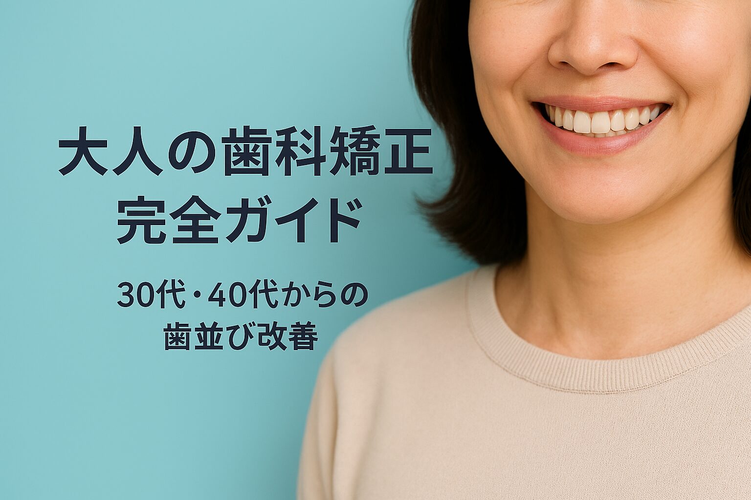 歯科矯正　大人の画像